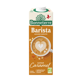 Boisson végétale barista avoine saveur caramel