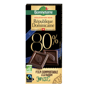 Dégustation noir République Dominicaine 80%