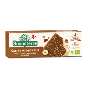 Carré nappé chocolat lait noisette