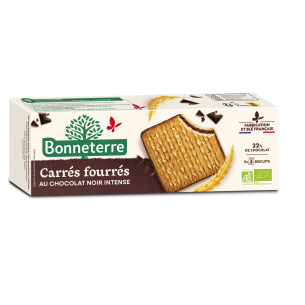 Carré fourré chocolat noir